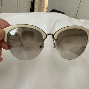 Dior sunglasses with lime green arm